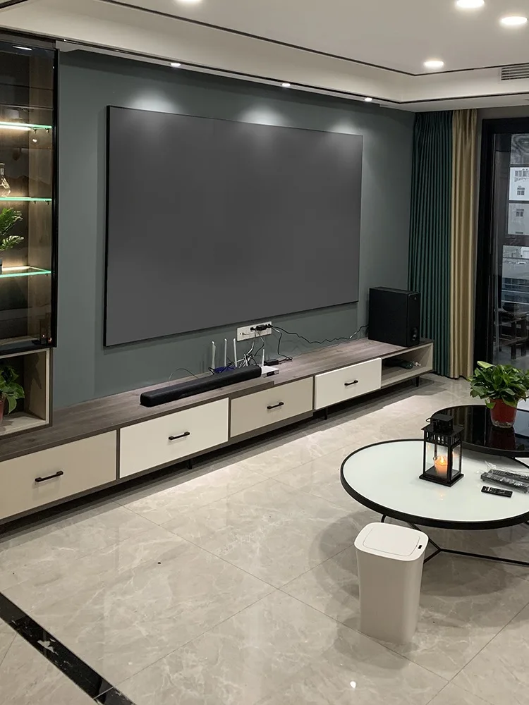 Ekran projekcyjny 2026 TOP Black Diamond ALR z ultra wąską ramką 1 cm, odrzucający światło otoczenia, stała rama do projekcji 4K 8K 3D — zdjęcie produktu 7