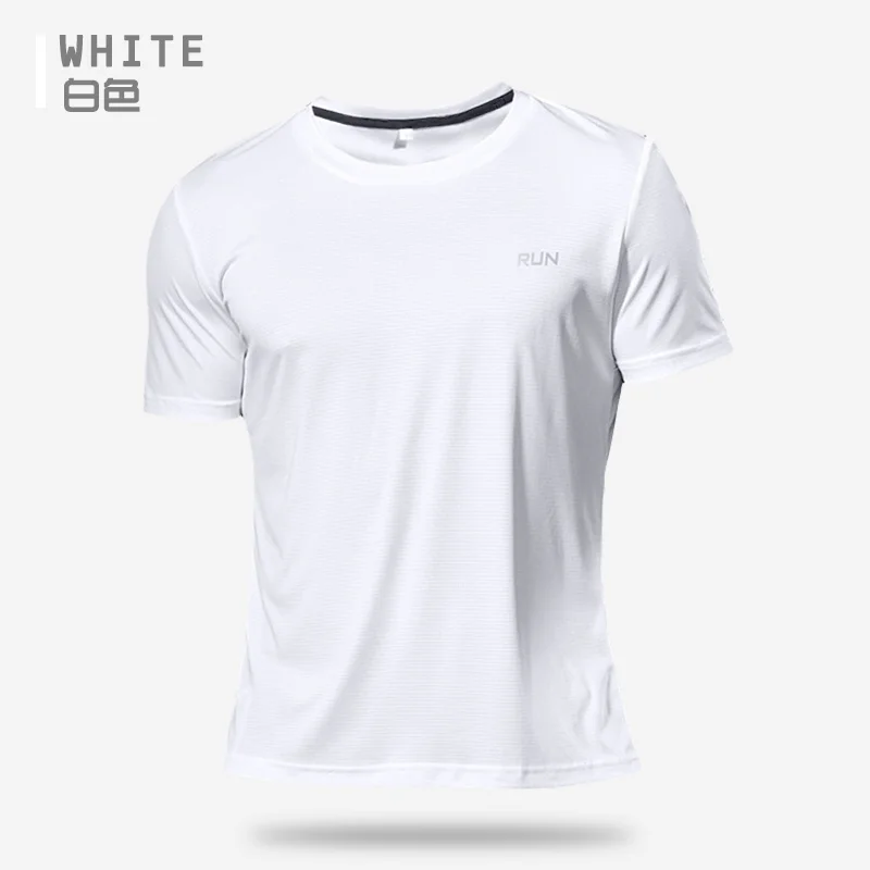 Men\'s Fitness Shirt Trainer Running T-Shirt Multicolor Summer Short Sleeve Shirt High Quality Gym Jerseys Breathable Sportswear
