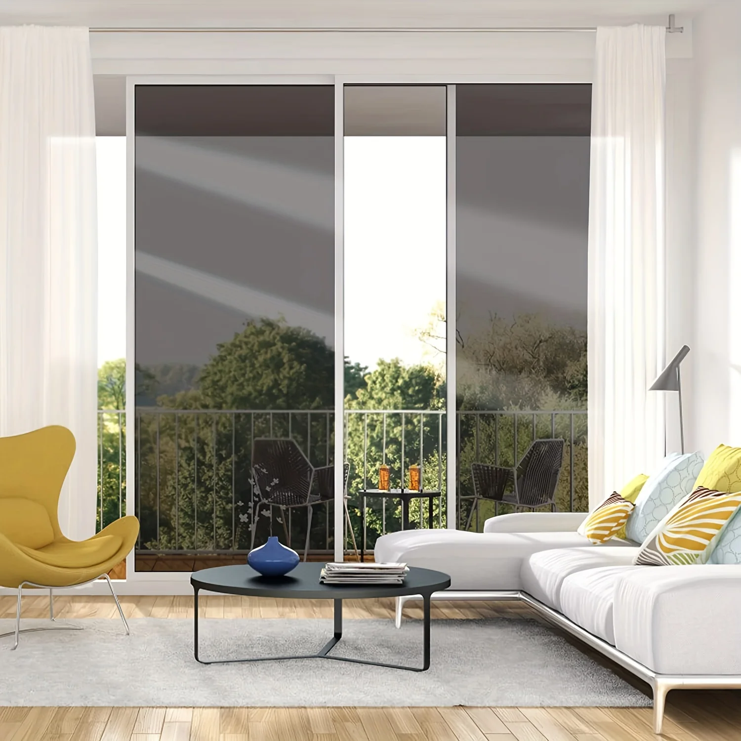 Film de protection solaire unidirectionnel pour vitres, réfléchissant, adhésif statique, anti-UV, contrôle de la chaleur, anti-éclats pour la maison et les vitres de voiture