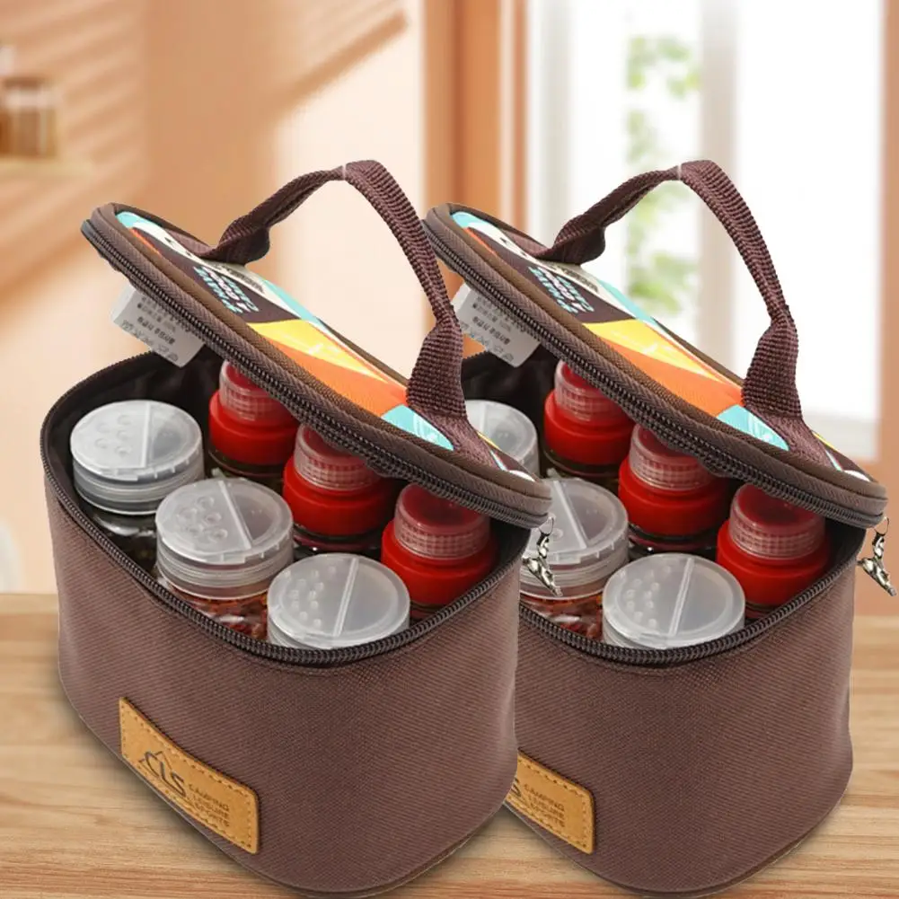 Camping Spice Bottles Portable Seasoning Kit Outdoor Barbecue Spice Jar Travel Kitchen Condiment Set For Hiking Picnic