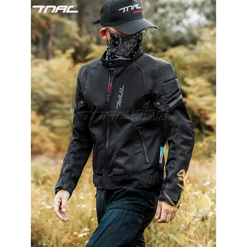 New Motorcycle Riding Suit Waterproof Windproof Belt Protective Gear Motorcycle Travel Anti-drop Locomotive Suit Four Seasons
