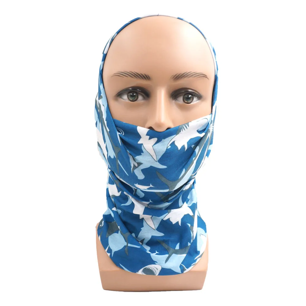 Fishing Face & Neck Gaiter for Men Dustproof Head Scarf UV Protection Bandana Cycling Biking Headband Hiking Balaclava for Women