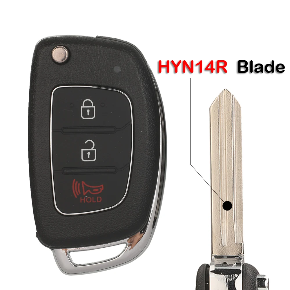 jingyuqin X1 X3 Remote Flip Folding Car Key Fob Shell Case Cover For Hyundai HB20 SANTA FE IX35 IX45 Accent I40