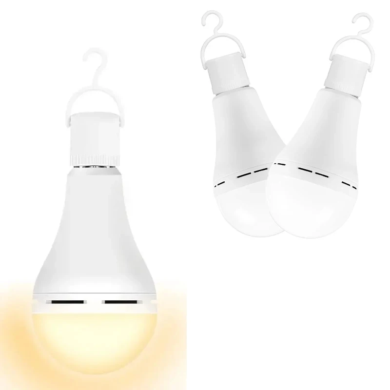 E27 LED Emergency Light Bulb 7W 9W High Brightness Light Bulb Outdoor Camping Fishing Energy-Saving Emergency Light Bulb