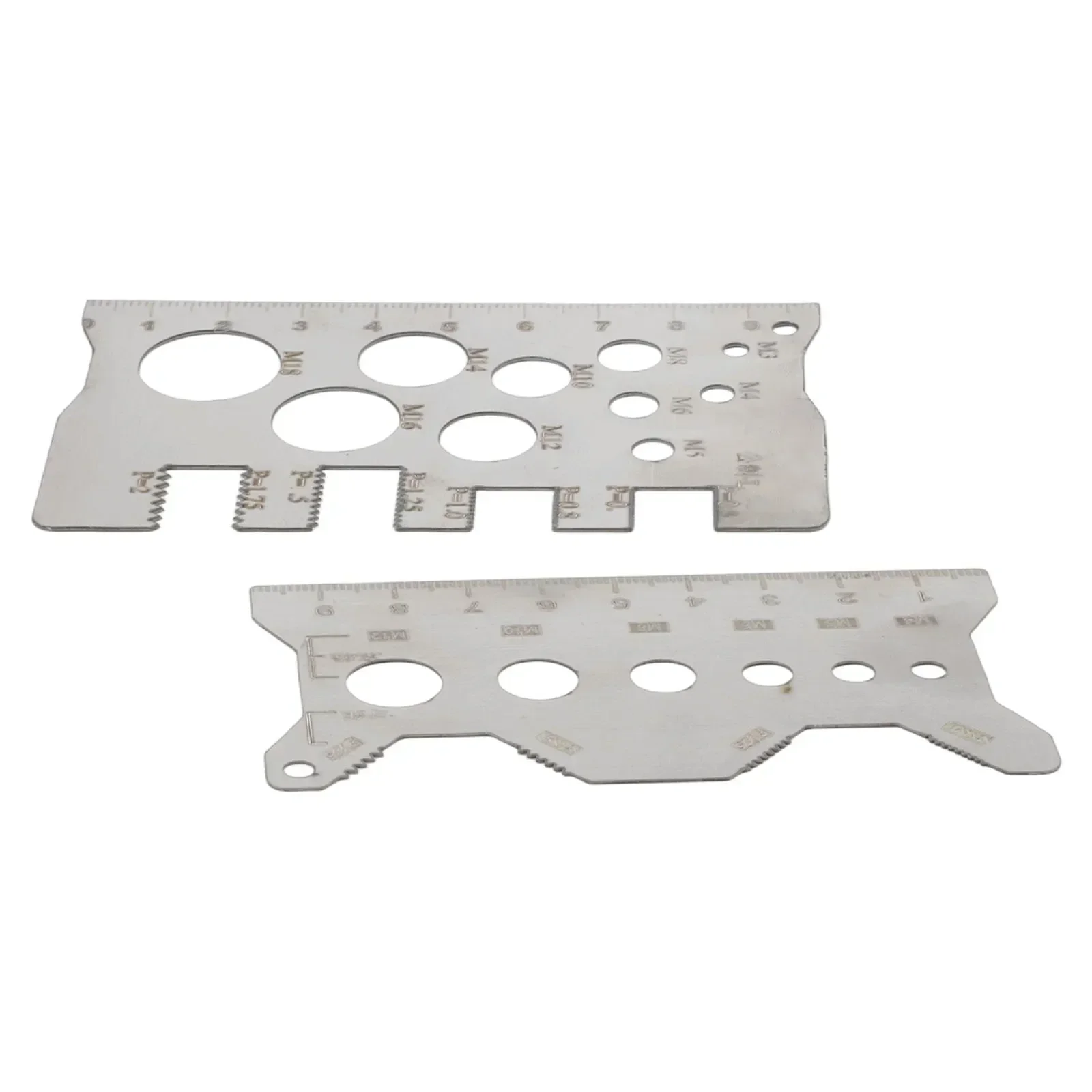 Home Repair Screw Pitch Gauge Stainless Steel Ruler 304 Stainless Steel Ruler Tools 100mm X 3mm Portable Measuring Tool