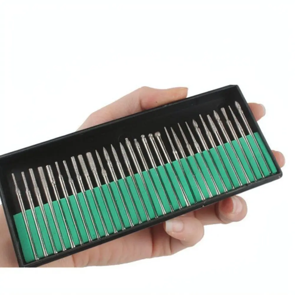 Diamond Mounted Points For Yanlijia Rotary Grinder Bits Set Abrasive Tool Accessories Metal Wood Jewelry Craft Repair