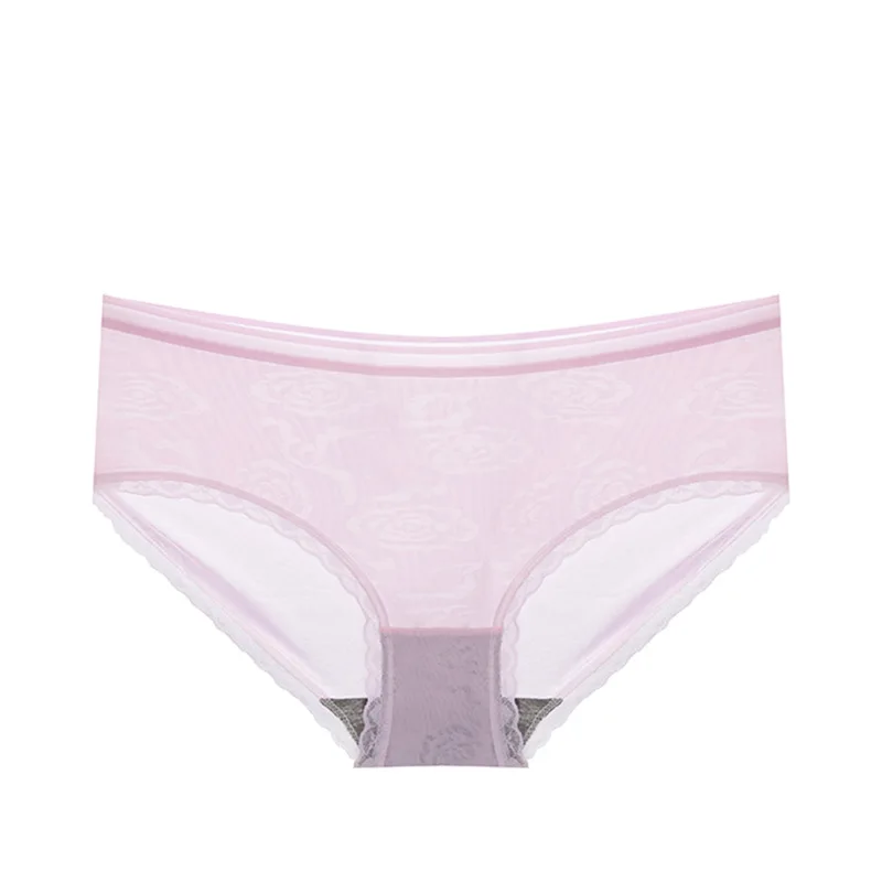 منتصف الارتفاع المرأة سراويل محدد شكل الجسم الملابس الداخلية تنفس الدانتيل السروال حجم كبير M-XL اللباس الداخلي التخسيس الإناث ملخصات #5
