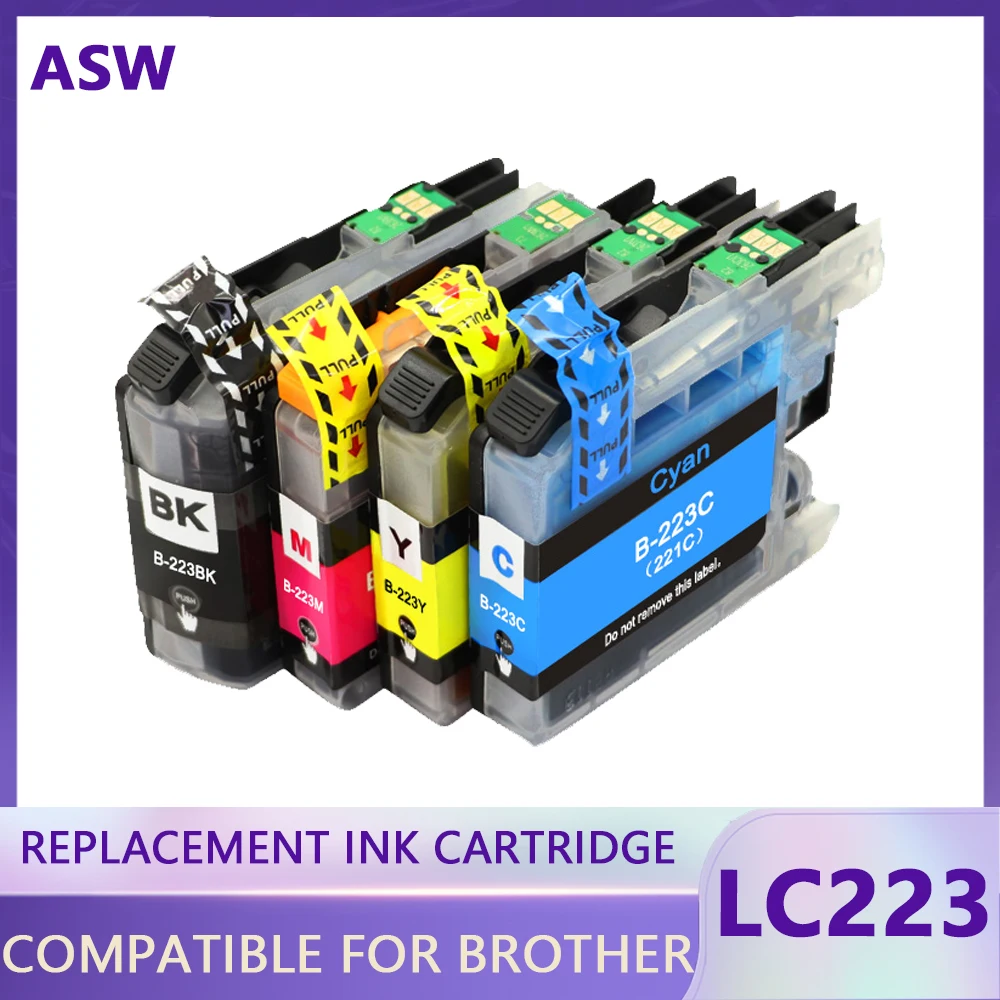 

Compatible for Brother LC223 Ink Cartridge For Brtoher DCP-J562DW/J4120DW/MFC-J480DW/J680DW/J880DW/J4620DW/J5720DW/J5320DW