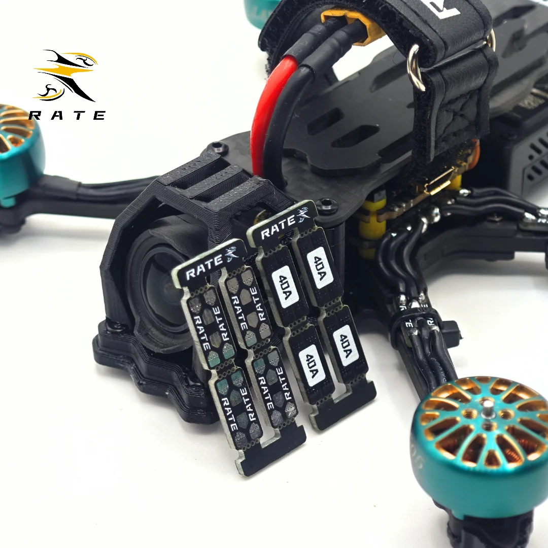 Плата расширения двигателя FPV с силиконовым проводом 40A 65A поддерживает кабель двигателя дрона 3,5-5 дюймов 18-32AWG для квадроциклов FPV