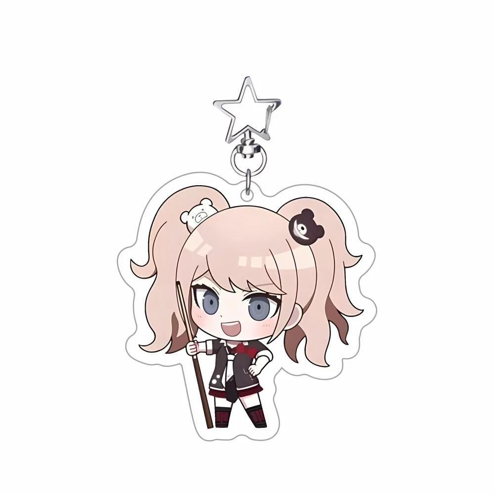 Danganronpa Q Version Acrylic Stand Nagito Chiaki Kokichi Kirigami Hajime Saihara Character Standee  Desk Decor Keychain 6cm