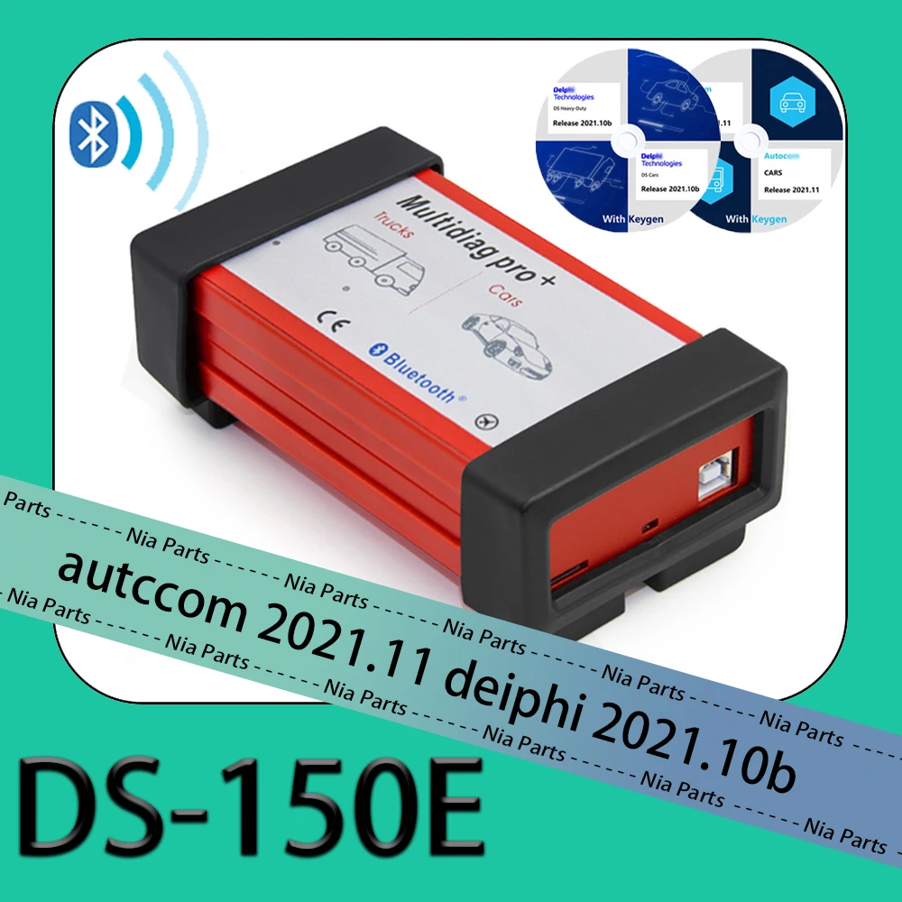 

DS-150e Bluetooth с keygen Auto-com 2021 Del-phi 2021obd2, сканер интерфейса для ремонта автомобиля, грузовика, кабель