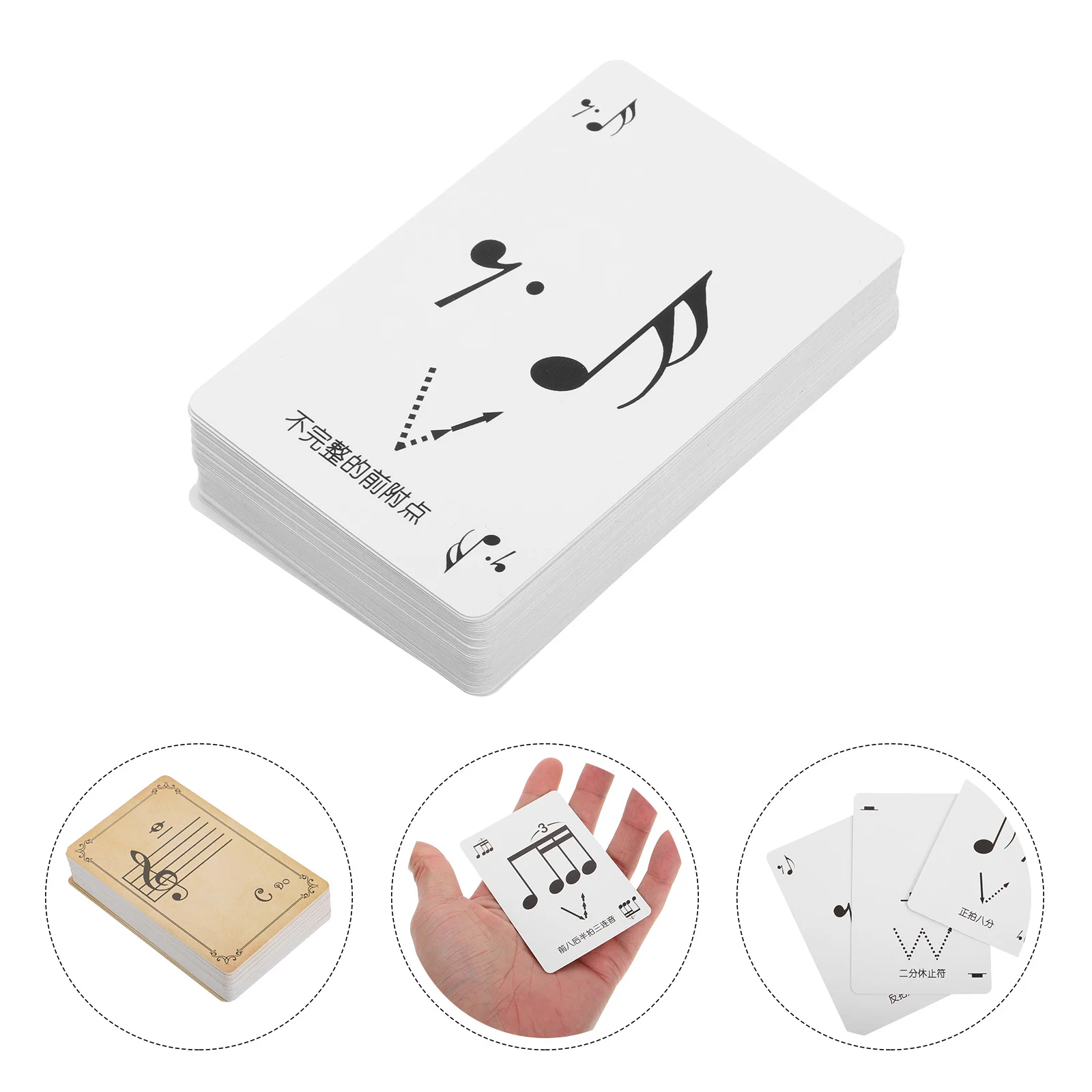 1 Box Music Theory Flashcards Set Rhythm Poker Portable Music Notation Cards Music Education Cards Music Instruction Tools for S