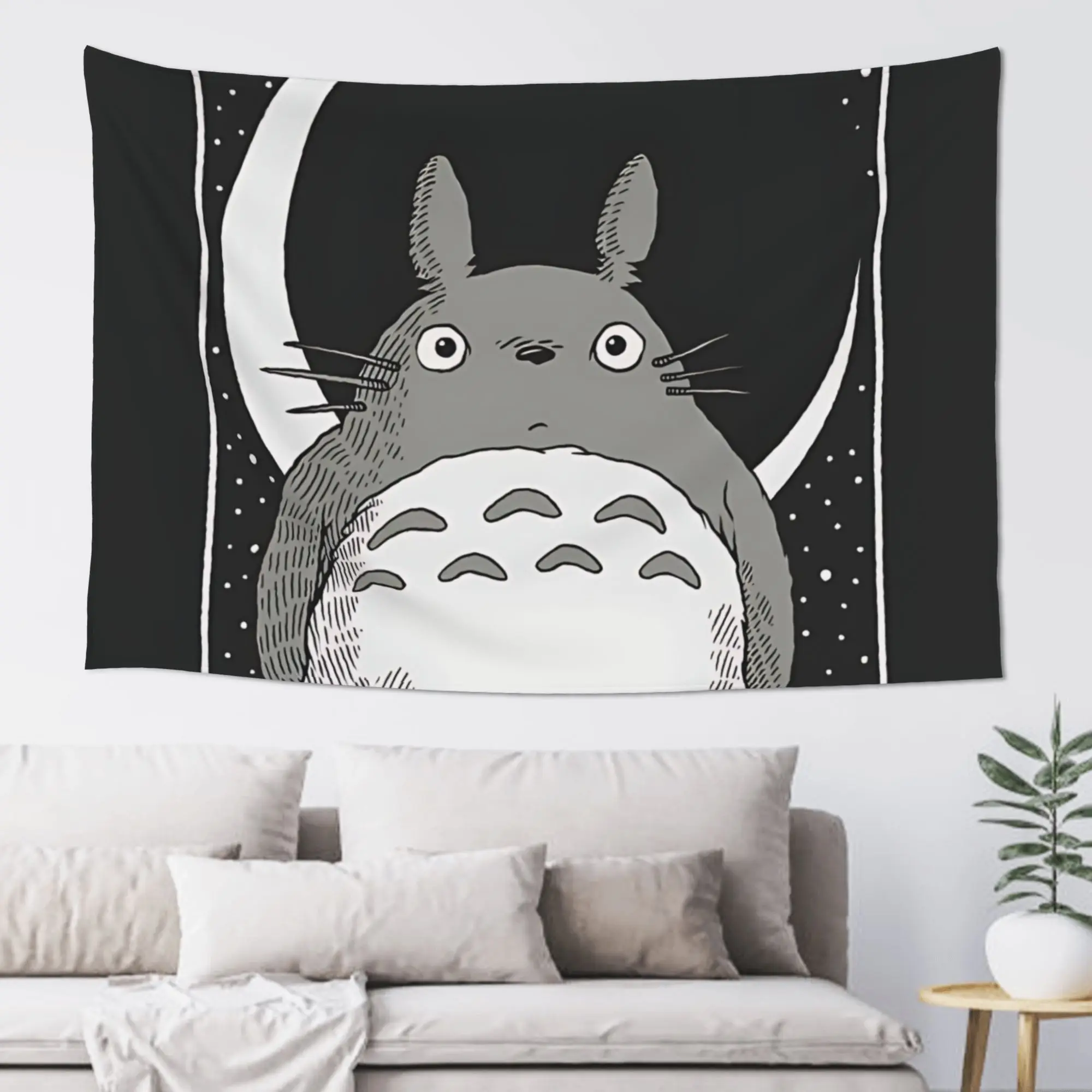 Cutecore Anime My Neighbor Totoros Tapestry Bedroom Decoration  Wall Hanging Blanket Tapestry Cool Stuff For Room