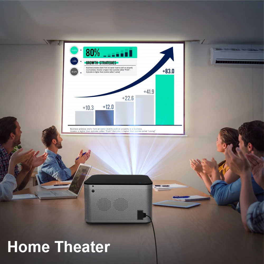 Magcubic Echter 1080P Native HY350 Autofokus Android 11 4K Wifi6 580ANSI H713 2+32G Sprachsteuerung BT5.0 Heimkino-Projektor – Detail 17