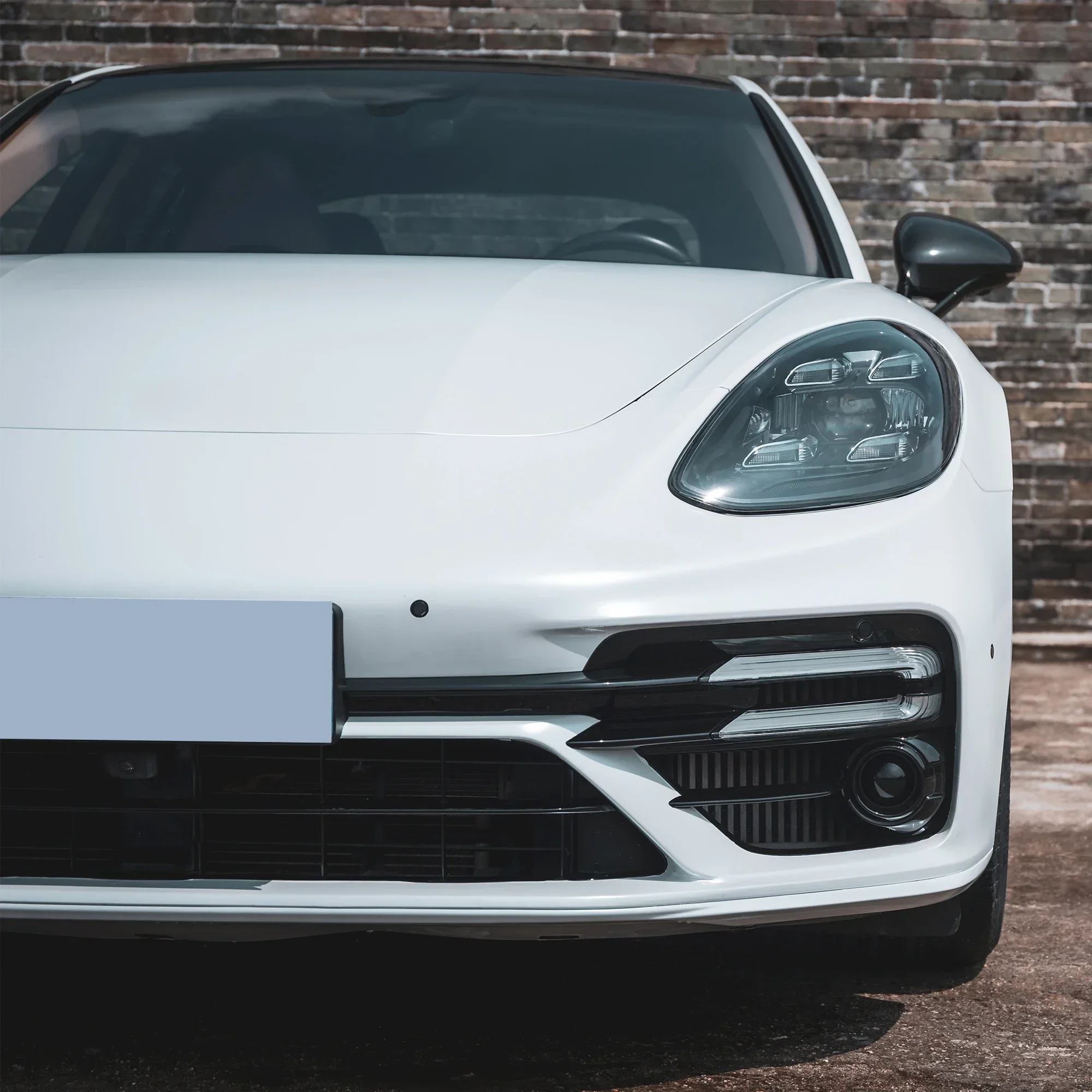 Kit de carroceria de carro de venda quente para Porsche Panamera 2020 muda para Turbo S inclui conjunto de para-choque dianteiro com lâmpadas diurnas