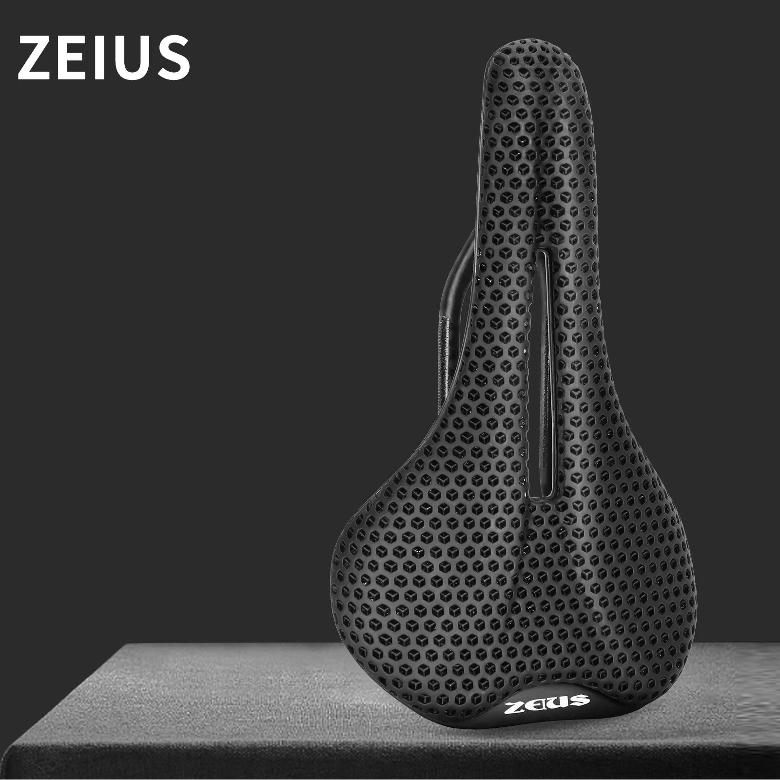 Carbon Fiber 3D Printed Bike Saddle 148mm Hollow Breathable Ultralight Mountain Bicycle Cushion Soft Seat  For Road Bike/MTB