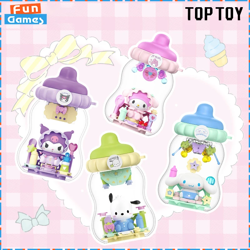 

2025 New TOPTOY Blind Box Ton Bottle Series Mystery Box Anime Figure Kuromi Custom Kawaii Collectible Ornament Toy Birthday Gift