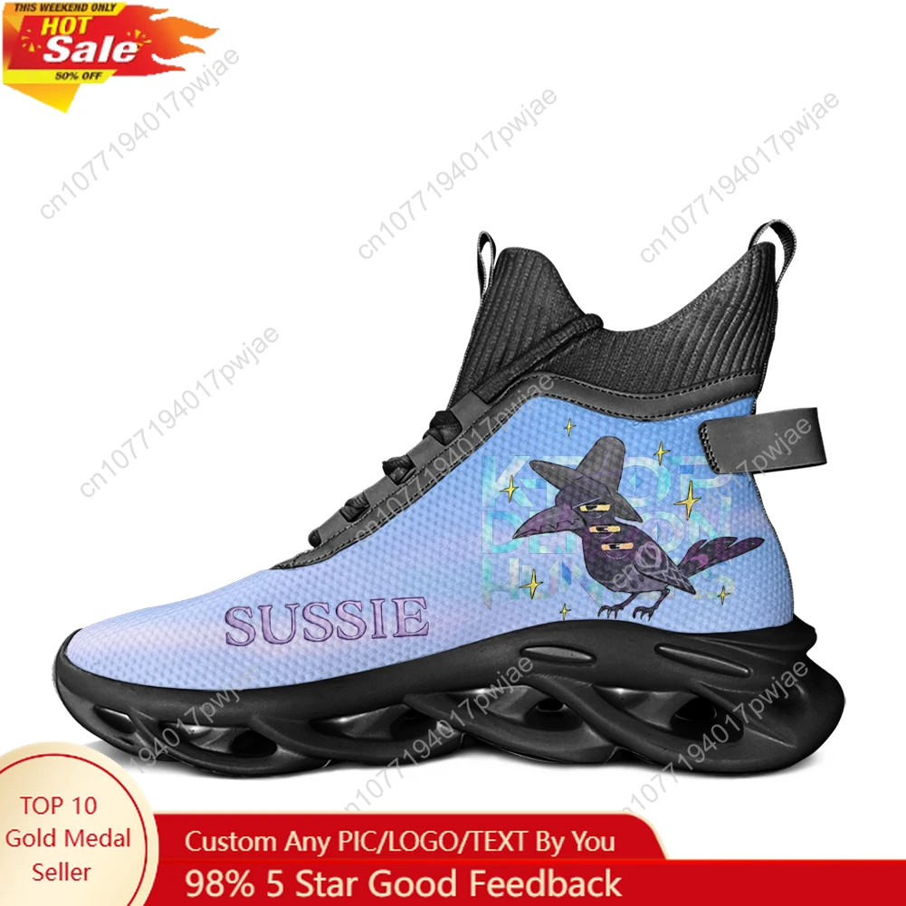 

KPop Demon Hunters Sussie High Top Flats Sneakers Mens Womens Sports Hiking Travel Shoes Lightweight Running Shoes Custom Shoes