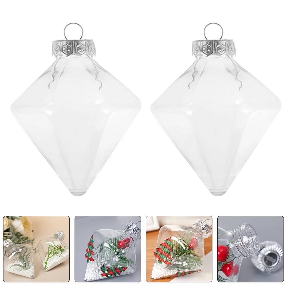 

8 Pcs Christmas Decorations Plastic Ball Light Bulb Tree Pendant Indoor Decorative Pendants