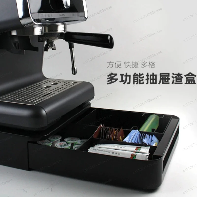 Heavy Duty Coffee Knock Box Stainless Steel Non Slip Base Detachable Drawer Household Coffee Grounds Container