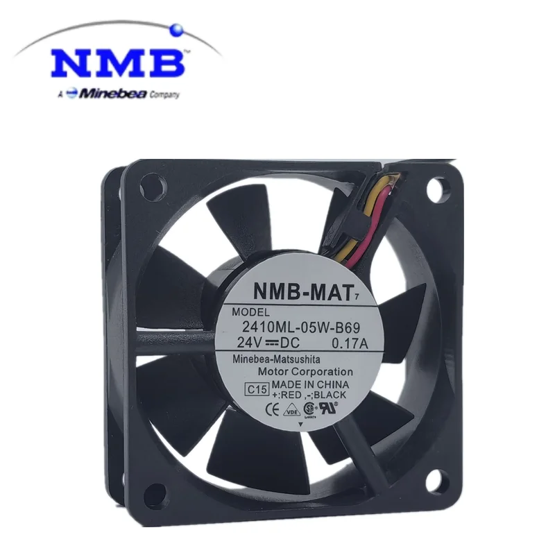 

New nmb-mat 2410ML-05W-B69 DC24V 0.17a 6025 6cm 60*60*25MM frequency converter DC fan