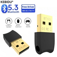 USB Bluetooth 5.3 Adapter Receiver Bluetooth 5.1 Audio Bluetooth Dongle Transmitter Wireless USB Adapter for Computer PC Laptop