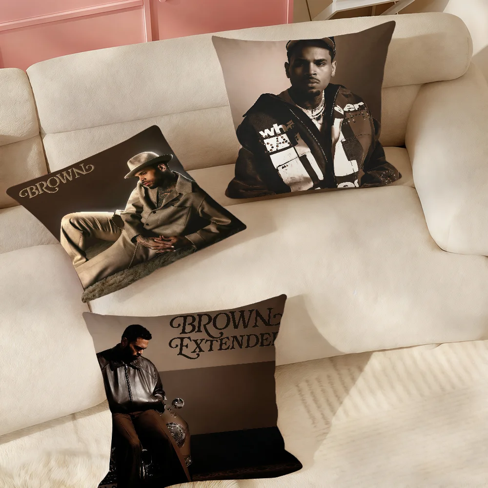 Singer C-Chris B-Brown BROWN Pillow Case Suitable For Bedrooms Living Rooms Cars Home Decoration