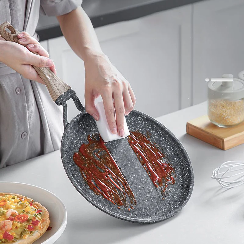Household non-stick skillet, cake pastry special frying pan, egg breakfast pan flapjack pancake pan, suitable for all stoves view 4