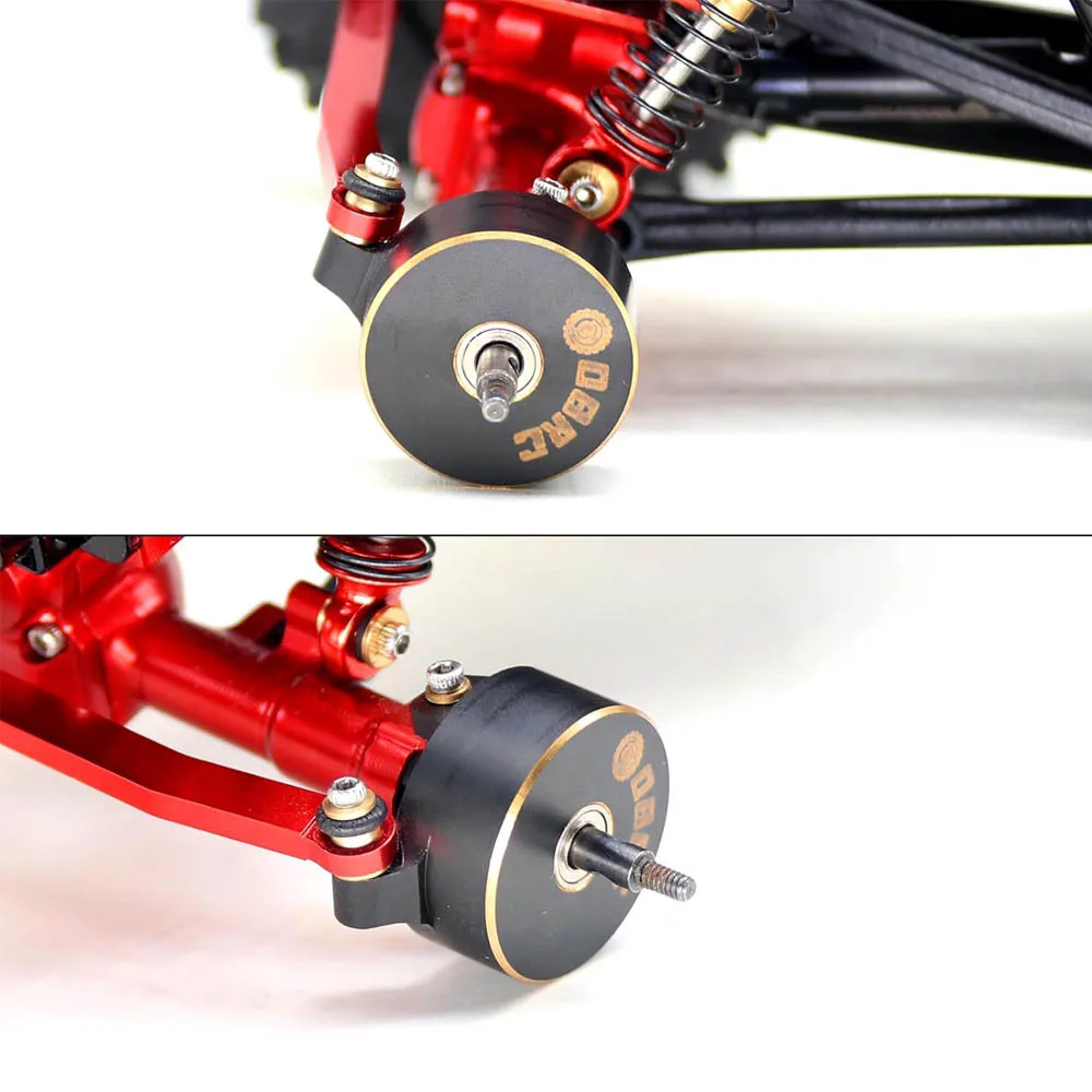 17,5g Nocche in ottone per carichi pesanti Nocche dello sterzo anteriori per 1/24 Axial SCX24 C10 JLU Gladiator Bronco Catenaccio Aggiornamenti Parti