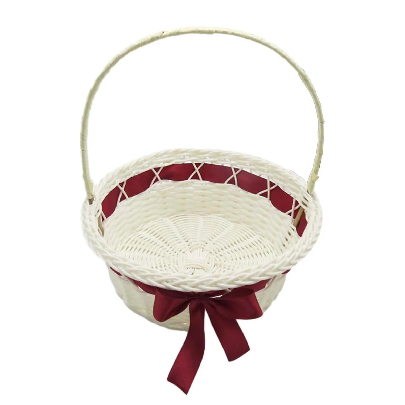 Wedding Flower Basket Centerpiece Home Garden Decor Easter Eggs Candy Basket for Rustic Wedding Party Festival Easter Holiday