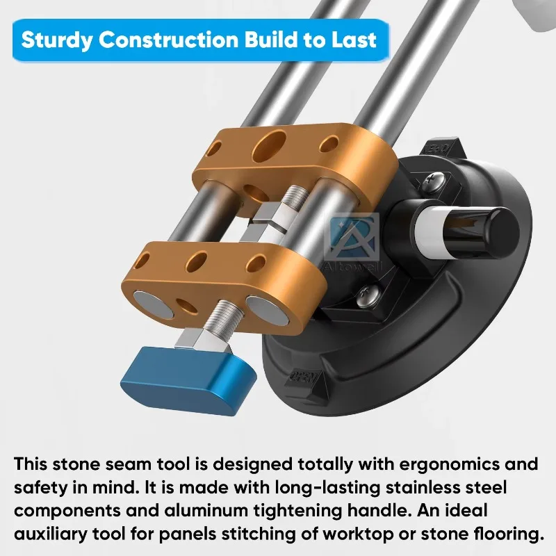 High Strength Stone Seam Tightener Vacuum Stone Gap Adjuster for Countertop Seaming