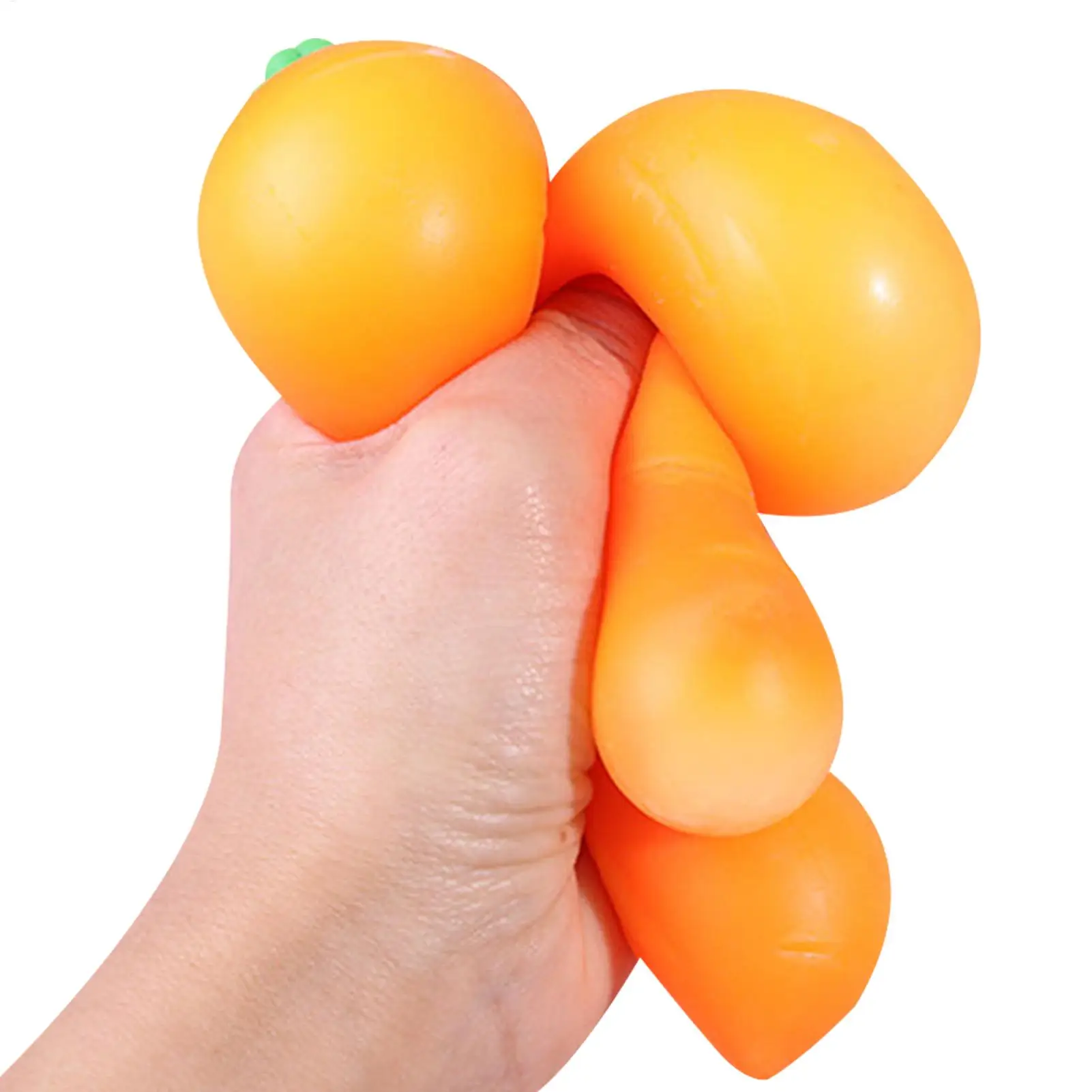 Kawaii Carrot Squishy Toy Soft Slow Rising Simulation Vegetable Stress Relief Fidget Toys for Kids Adults Decompression Gift