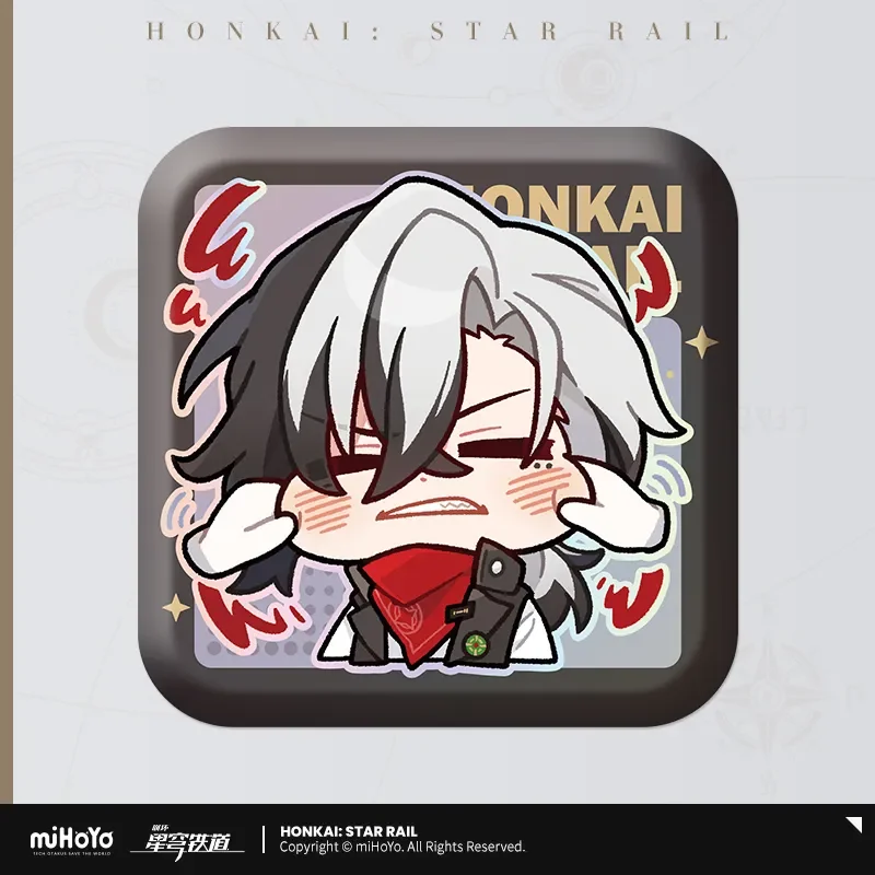 Sunsyea Honkai Star Rail Official Merch miHoYo Original PMZLG Series Badge Boothill Dan Heng Jiaoqiu Jing Yuan