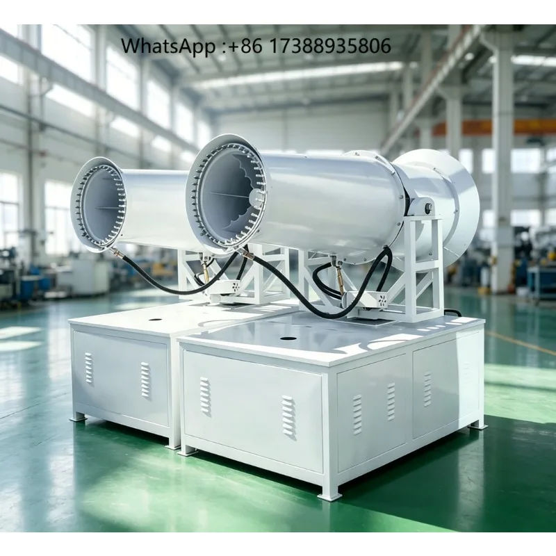 30m Portable Water Mist Cannon Fog Sprayer Machine Garden Greening Irrigation & Farm Cooling Dust Suppression Equipment