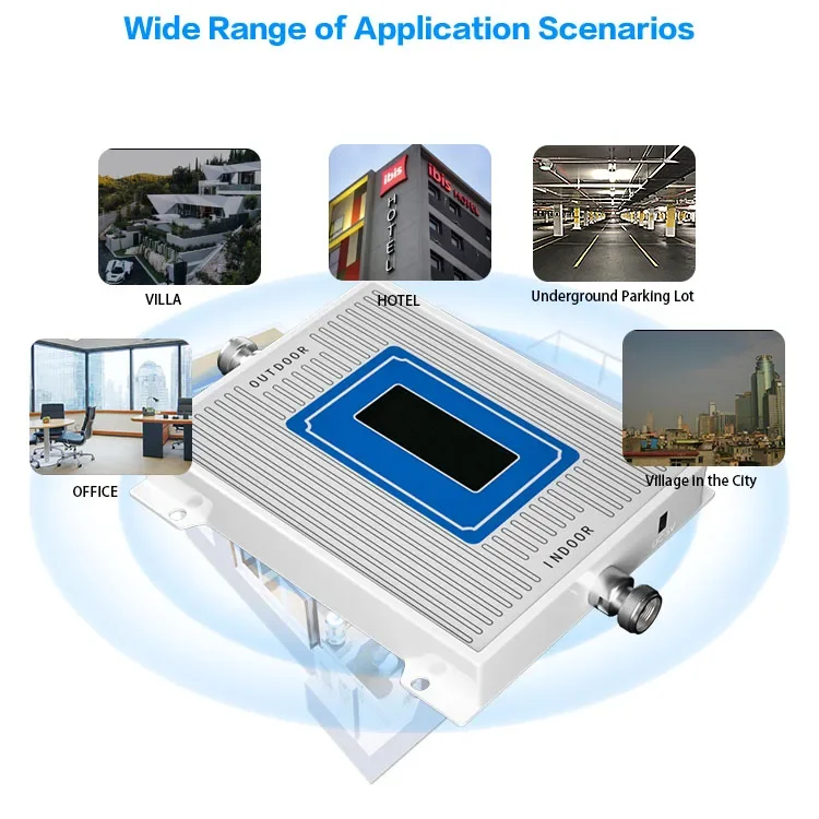 2G 3G 4G LTE B20 800 900 1800 Dual Band  Mobile Signal Booster Repeater Internet 68dB Cellular Amplifier 800 900 1800 2100