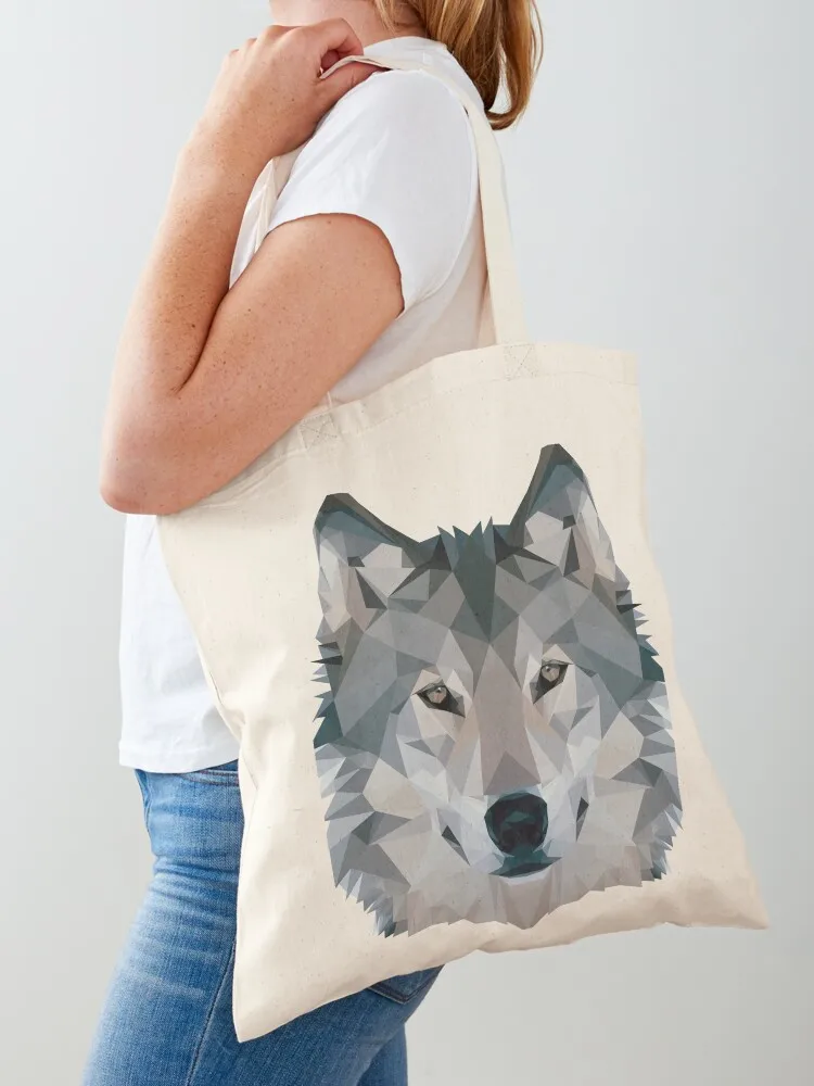 

Сумка-тоут Wolf, сумки для покупок, складная холщовая сумка через плечо, женские сумки, женская сумка