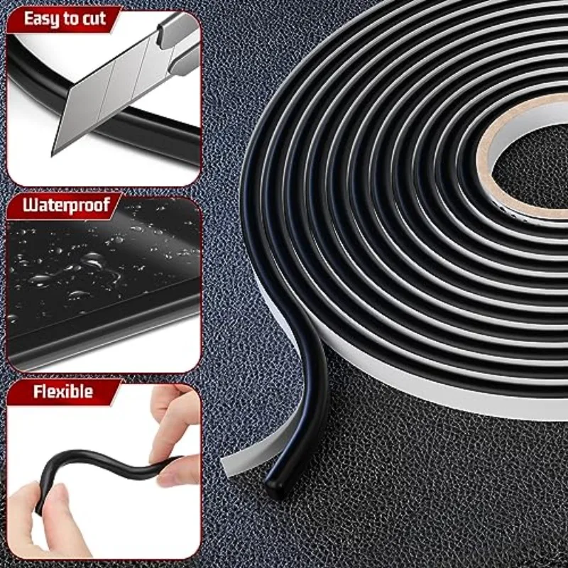 YITAPE Waterproof Headlight Sealant Snake Glue Butyl Rubber Tape for Car Headlamp Taillight Reseal HID Shield Sealant image 3