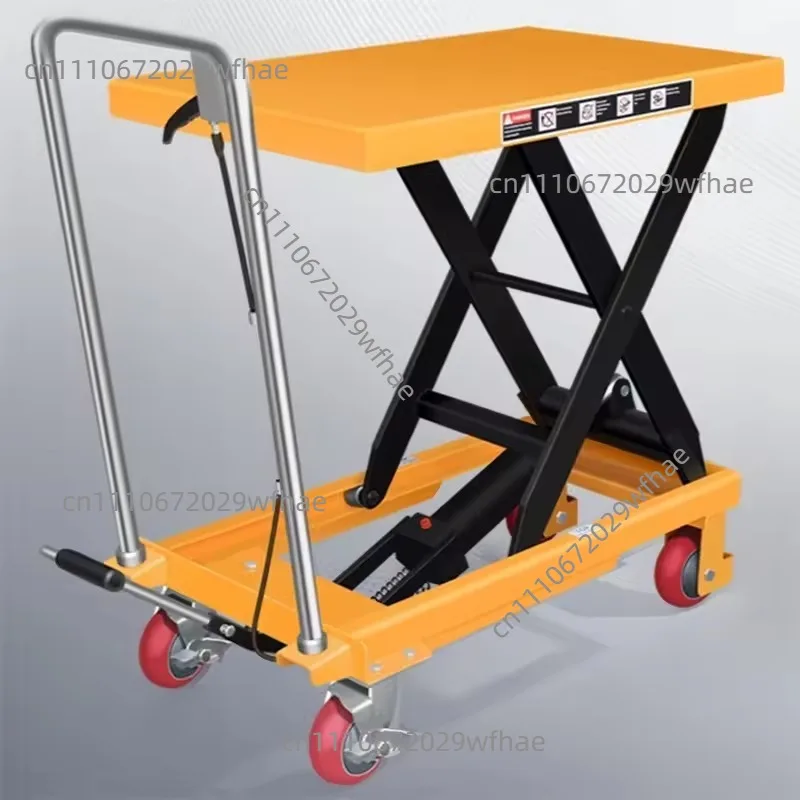 Manual Hydraulic Lift Table Scissor Lift Platform Hand Push Mobile Workbench for Molds