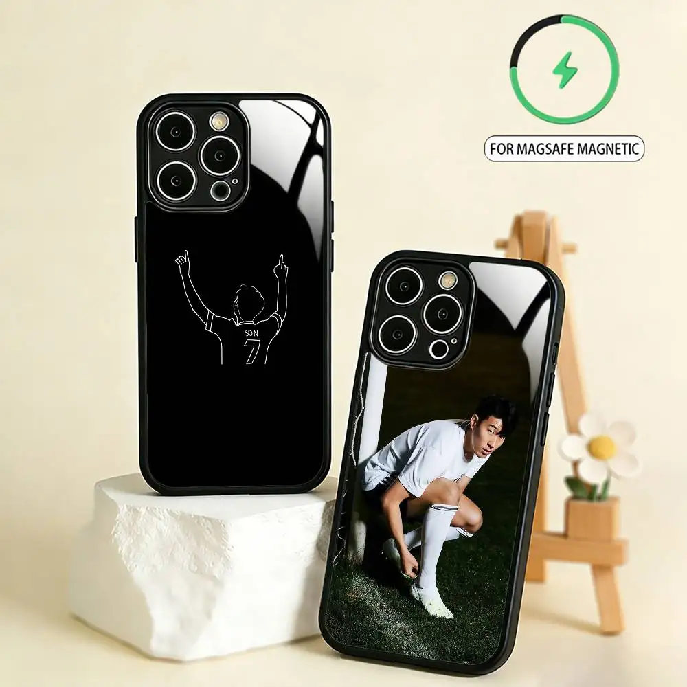 

Cool S-Son Heung-min Phone Case For iPhone17,16,15,14,13,12,11 Plus,Pro Max Magnetic For Magsafe Wireless Charging