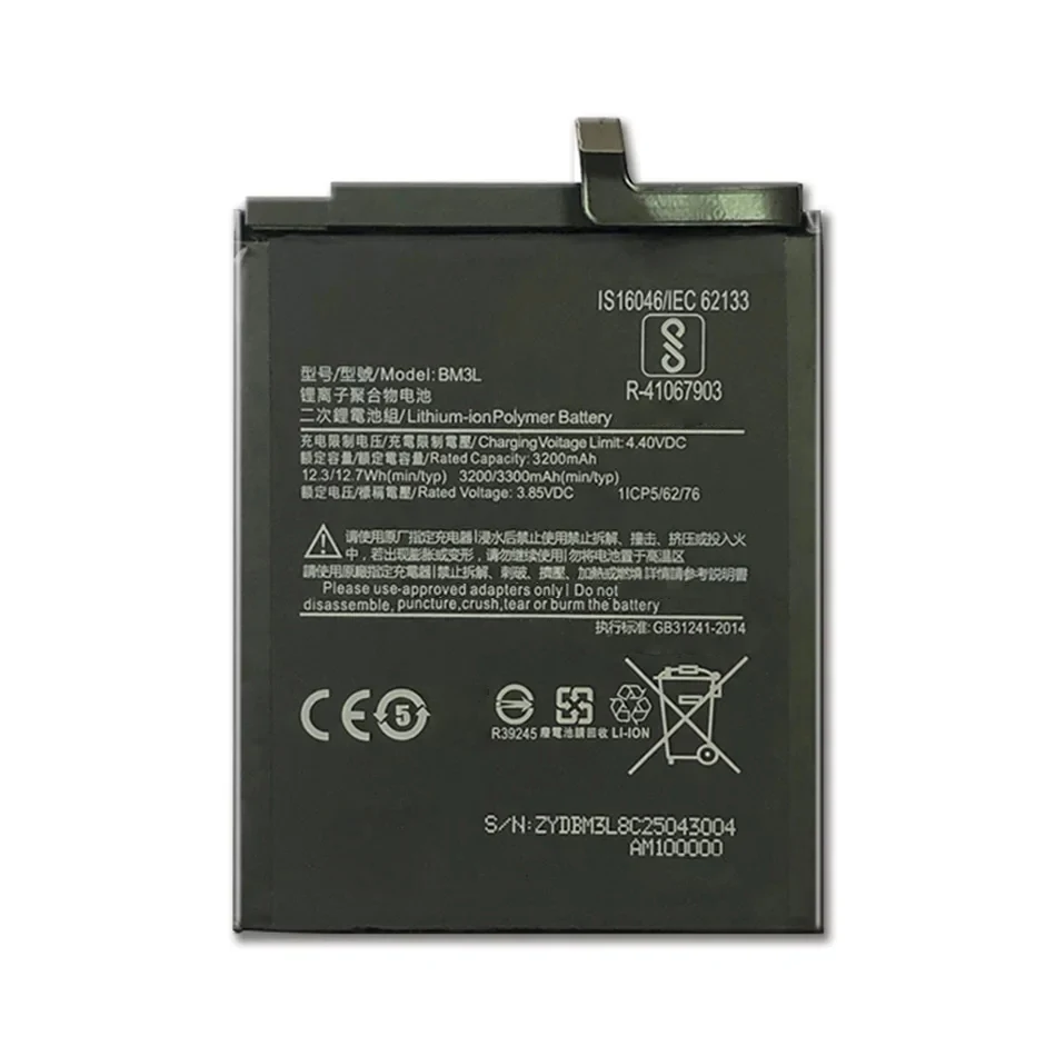 3300Mah BM3L Battery For Xiaomi MI9 M9 MI 9 Replacement Mobile Phone Bateria With Free Tools + Tracking Number