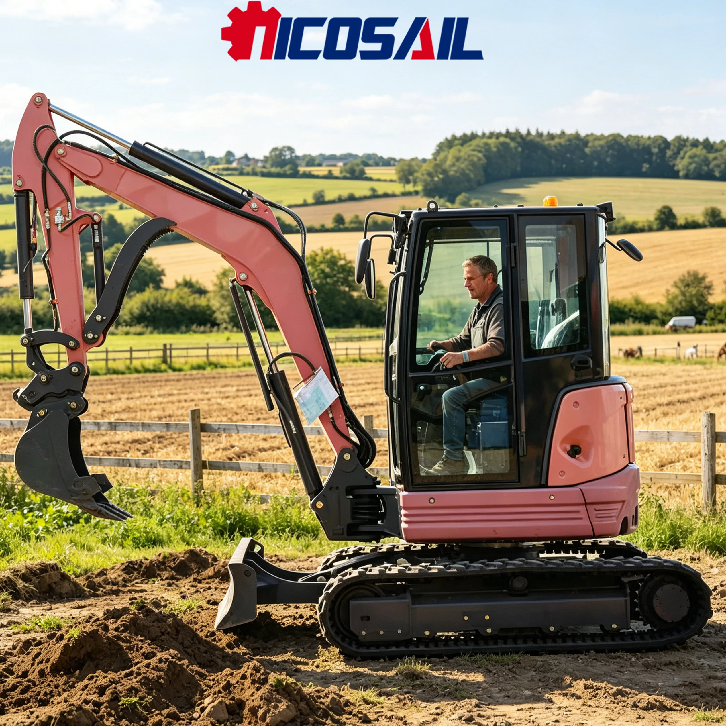 

3.5 Ton Crawler Excavator Custom Configuration CE Euro 5 Earthmoving Machine for Municipal Roadwork Site Development