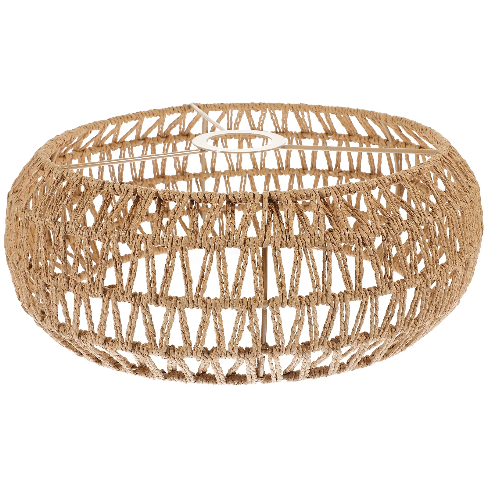 

Плетеный абажур из конопляной веревки для потолочного светильника в деревенском стиле, сменный абажур-бочонок для внутреннего освещения