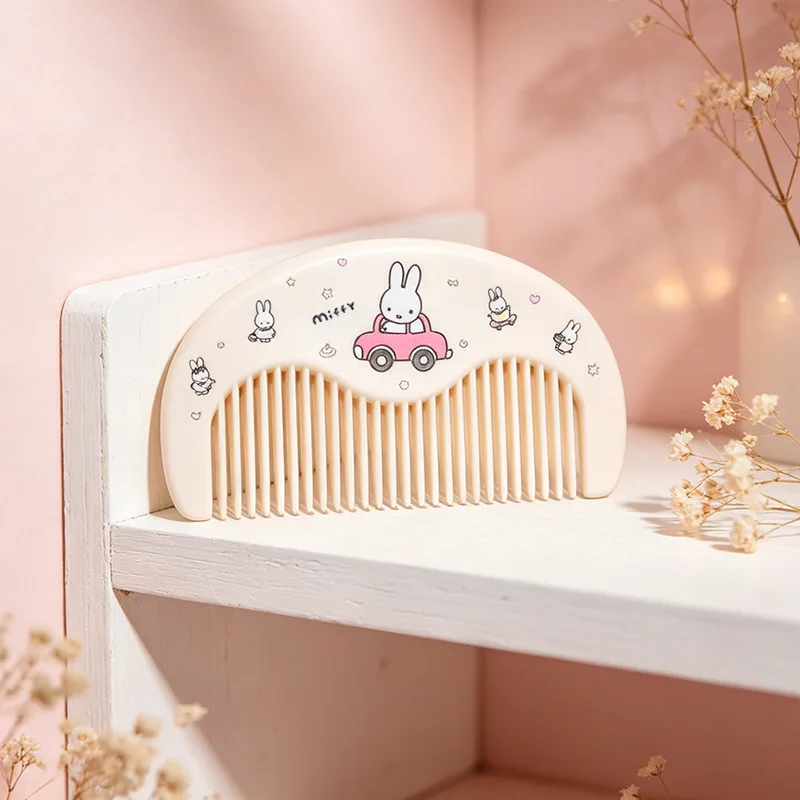 Kawaii Miffy Cute Comb Portable Anti Static Hairdressing Comb Student Girl Portable Comb Gift Toy for Girl - view 5