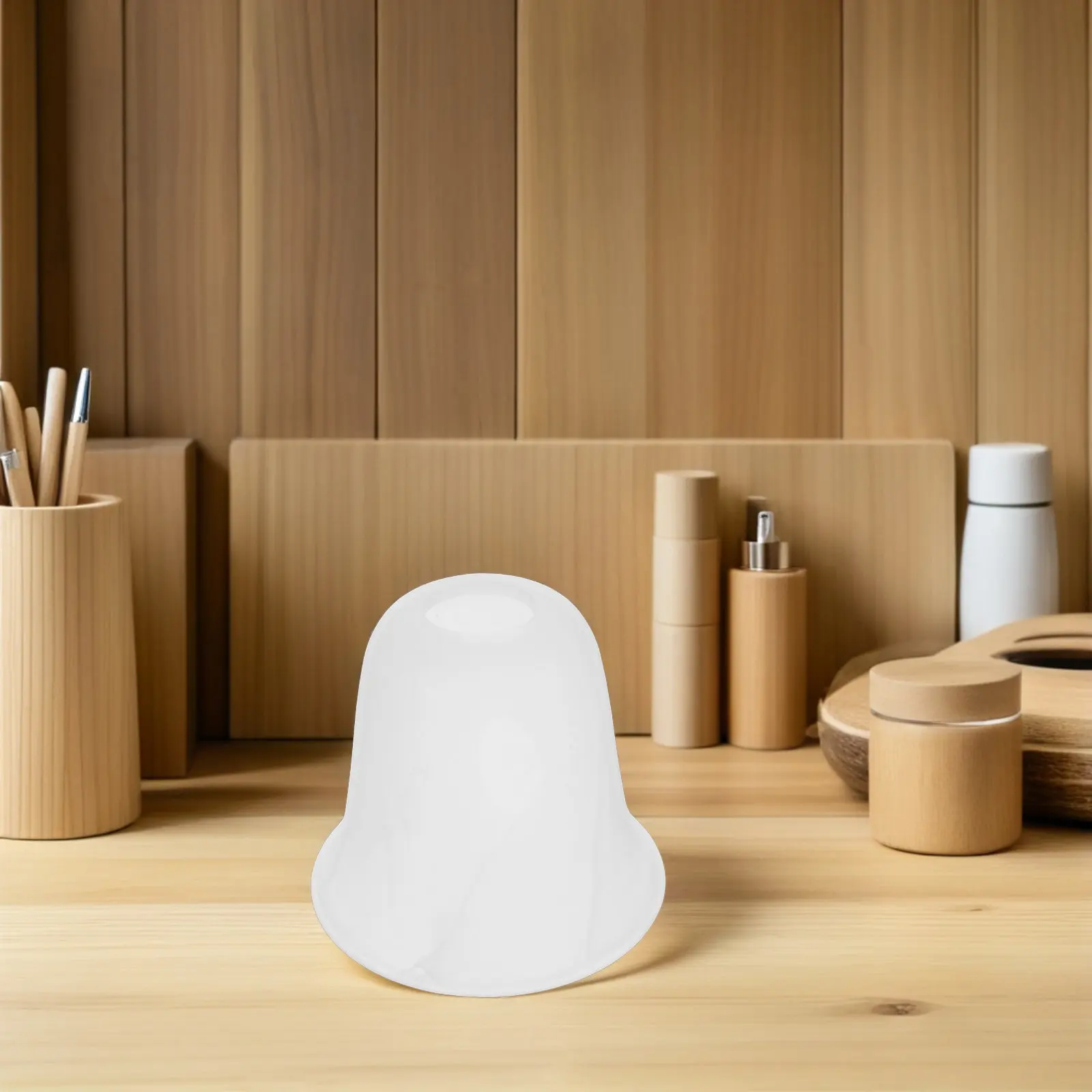 2Pcs Frosted Glass Cloud Bell Lampshade Replacement Decorative Pendant Ceiling Wall Sconce Light Cover Frosted Glass Lamp Shade