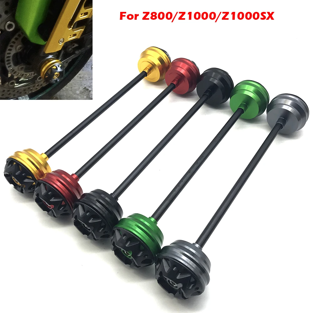 Motorcycle Front Wheel Axle Fork Crash Slider Swingarm Spools Stand Screw For Kawasaki Z800 Z1000 Z1000R Ninja 1000 SX Z1000SX