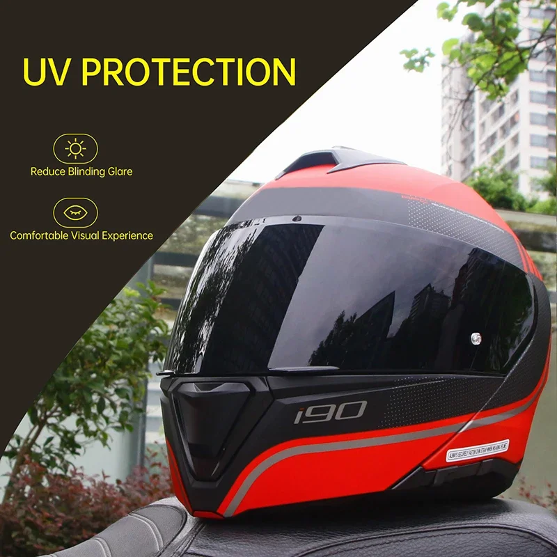 Wizjer do kasku motocyklowego HJC HJ-33 I90, akcesoria, zamiennik dodatkowej soczewki, ochrona UV, okulary motocyklowe do HJ33