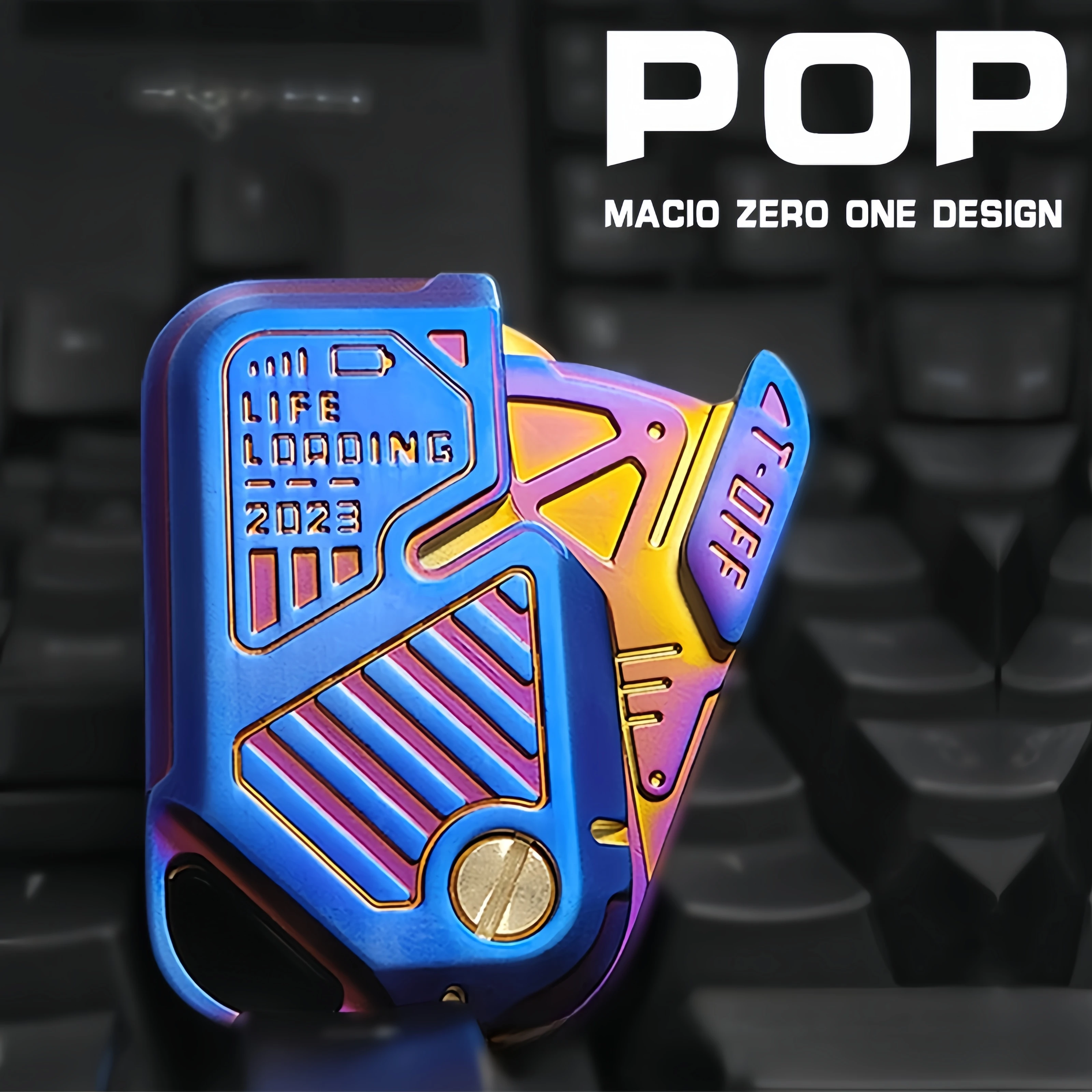 Nouveau Push métal POP Fidget curseur 01EDC jouets sensoriels haptique pièce Fidget Spinner soulagement de l'anxiété Fidget jouets