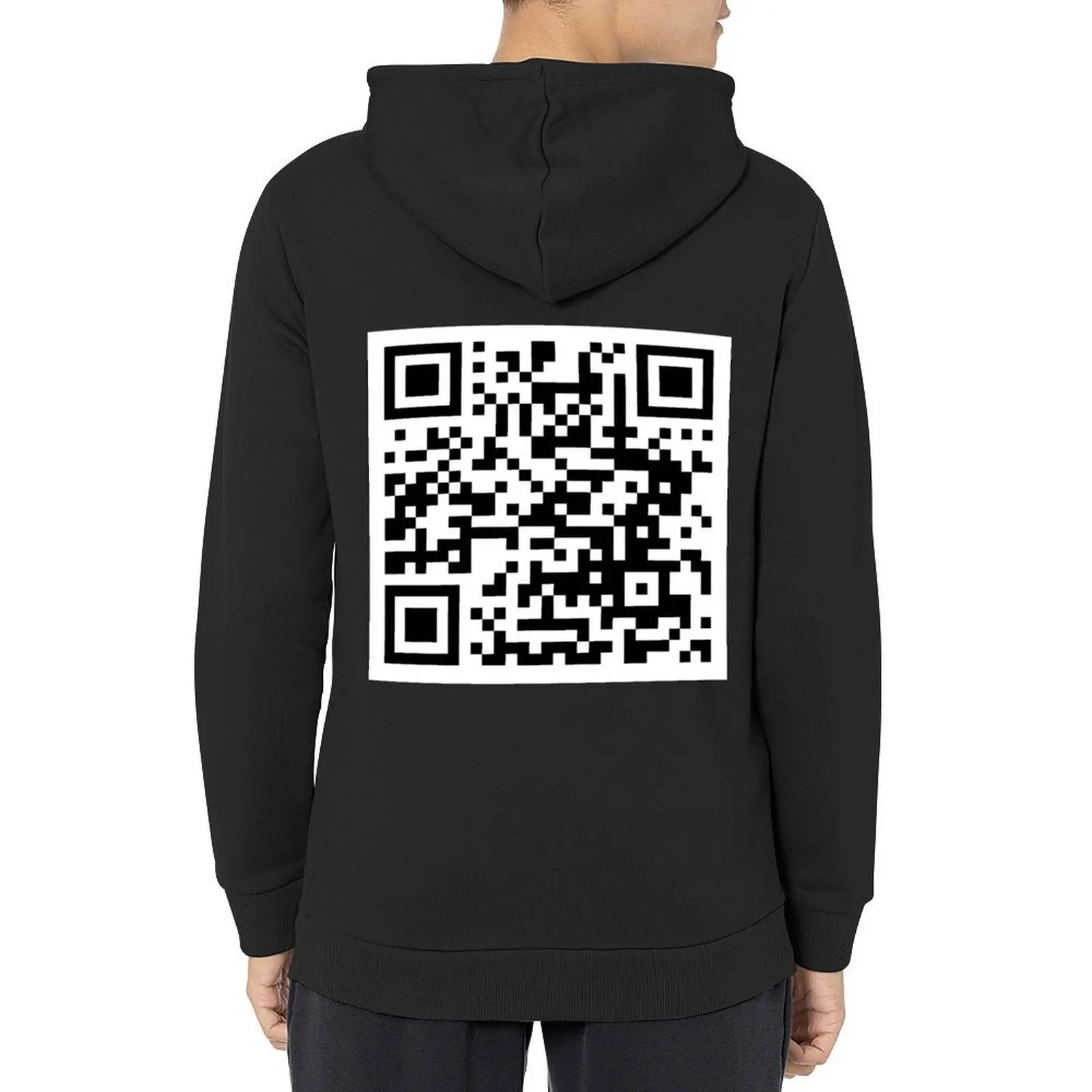

Rick Roll QR code upright Hoodie korean clothes autumn new products mens designer clothes autumn jacket men tracksuit men