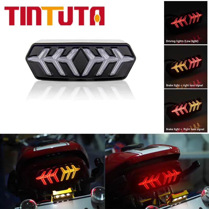 

Motorcycle Taillight Turn Signal Light LED Rear Brake Stop Lamp Accessories For Honda MSX/GROM125 CB650F CBR650F CTX700N YG125