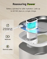 APETDOLA 4L Wireless Cat Water Fountain Auto Sensor Drinking Fountain For Cats Dog Drinker Pet Water Dispenser Accessories 4